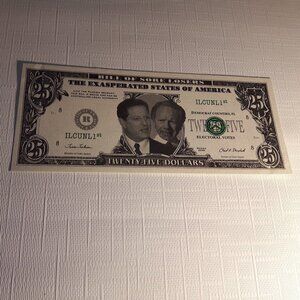 The Exasperated States Of America 25 Dollar Bill